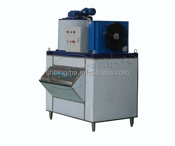 Quality 1 Tons Freshwater Flake Ice Machine Commercial 380V 220V for sale