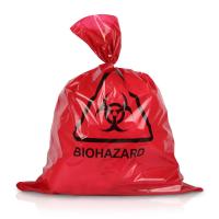china Custom Autoclave ISO9001 Red Medical Waste Bags 65MIC LDPE HDPE