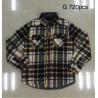 China Protective Yarn Dyed Boys Cotton T Shirts Light Padding Long Sleeve factory