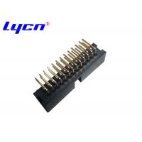 Quality 90 Degree Pin Male Header Connector Right Angle 2.0mm Pitch PA9T Gold Tin for sale