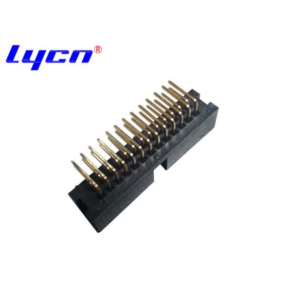 Quality 90 Degree Pin Male Header Connector Right Angle 2.0mm Pitch PA9T Gold Tin Plating for sale