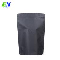 China Recyclable Black Kraft No Printing Stock Pouch Customized With Zipper factory