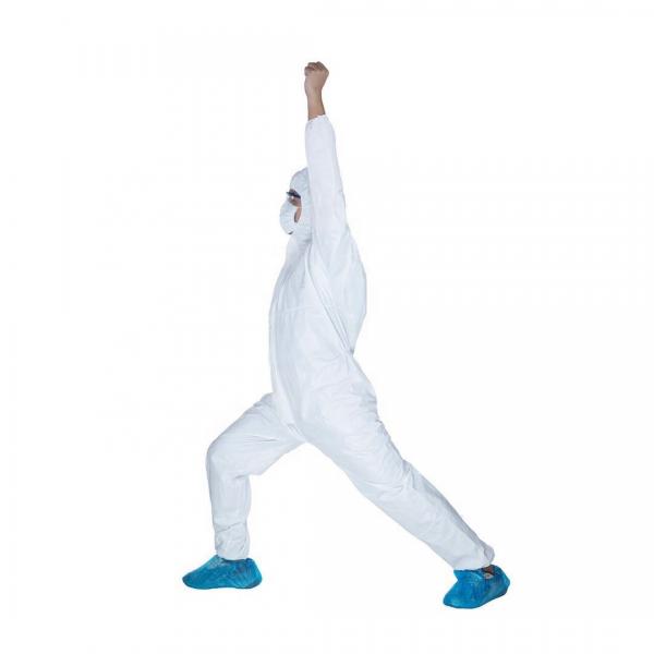 Quality White SF Microporous Type 5 6 Disposable Coveralls Waterproof For Automotive for sale