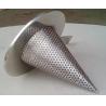 China 1/4'' Perforated Holes Conical Or Basket Type strainer Mounting Between Two Flanges factory