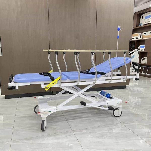 Quality Emergency Stretcher Trolley Hydraulic Emergency Trolley Medical Product Wheelchair transfer bed for sale