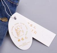 China Sustainable Recycled Paper Hang Tag SGS Certificate For Garment factory