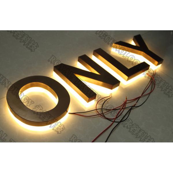 Quality Billboard With LED Light High Vacuum Metallizing Equipment, 3D SS Letters IP for sale