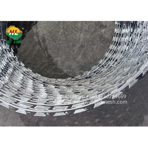 Quality Wholesale Concertina Spiral Razor Blade Wire Fence Razor Barbed Wire Alambre De Puas for sale