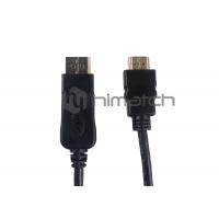China Black Plated DP 1.3 Displayport To HDMI Adapter Cable HDMI 1.4 To Displayport 1.2 factory