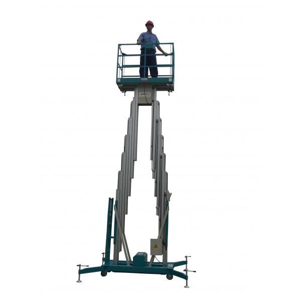 Quality 9m Lifting Height And 200Kg Lifting Weight Mobile Aerial Work Platform Aluminum for sale