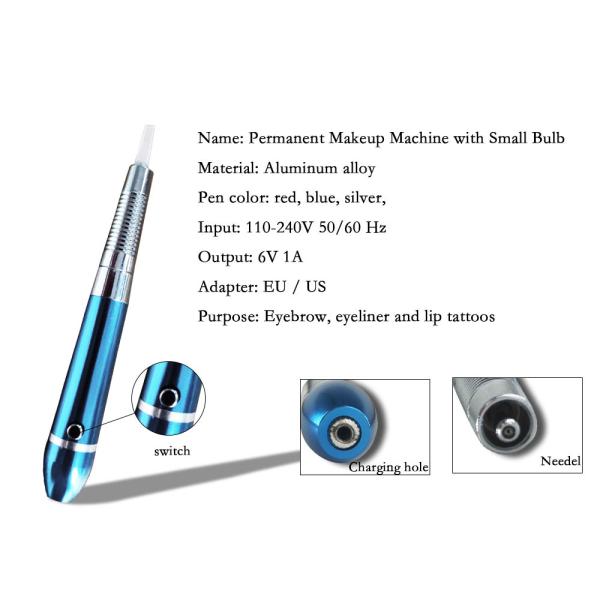 Quality 6V Aluminium Permanent Makeup Machine Pen Multifunctional Microblading Fo for sale