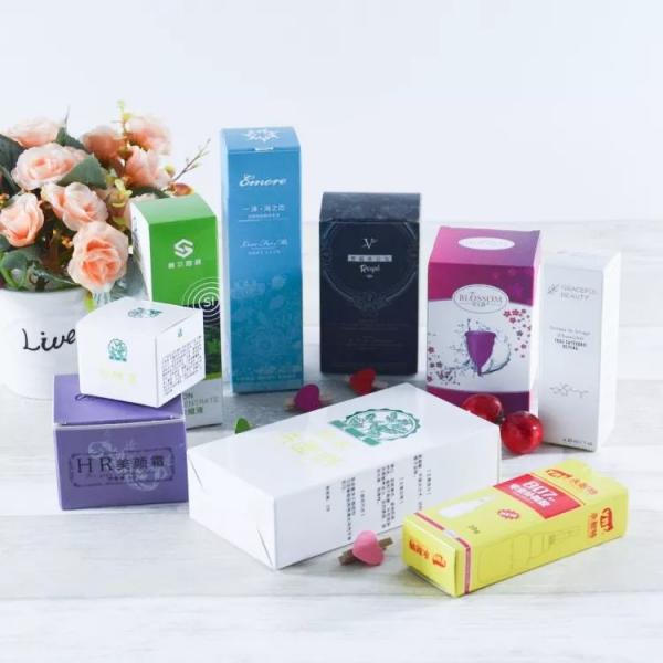 Quality Ivory Board Full Color Printed Boxes Skincare Cosmetics White Paperboard Boxes for sale