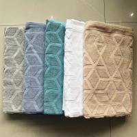 China 100% Cotton Custom Logo Plain Woven Jacquard Bath Towel factory