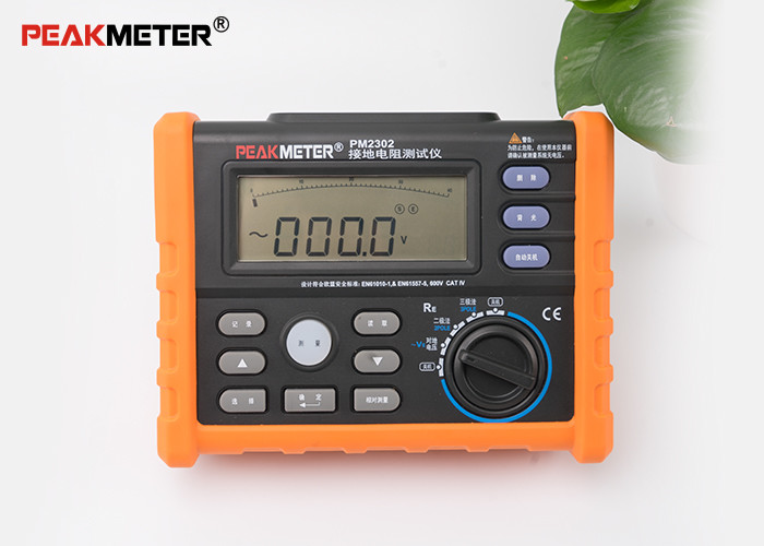China Multifunctional Earth Ground Resistance Tester 0 Ohm To 4K Ohm And 100 Groups Display factory