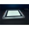 China SMD 2835 White Led Flat Panel Downlight Recessed Double Color Square Indoor factory