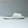 China Travel Disposable Hotel Slippers / White Open Toe Slippers Embroidered Prestige Logo factory