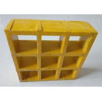 China 50x50 Yellow Walkway Frp Molded Grating Panels for sale