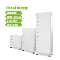 China Home Solar Lithium Lifepo4 Battery 25kwh High Voltage 102.4v 204.8V 409.6v 512V factory