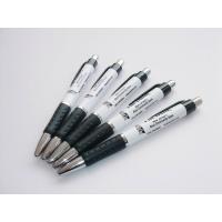 China Promotional Custom Logo Advertisting White Plastic pen ABS Ball point pen with Rubber Grip factory