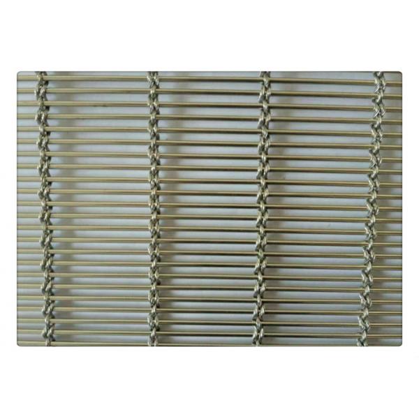 Quality Stainless Steel Architecture Facade Woven Metal Mesh For Building Plain Weave for sale