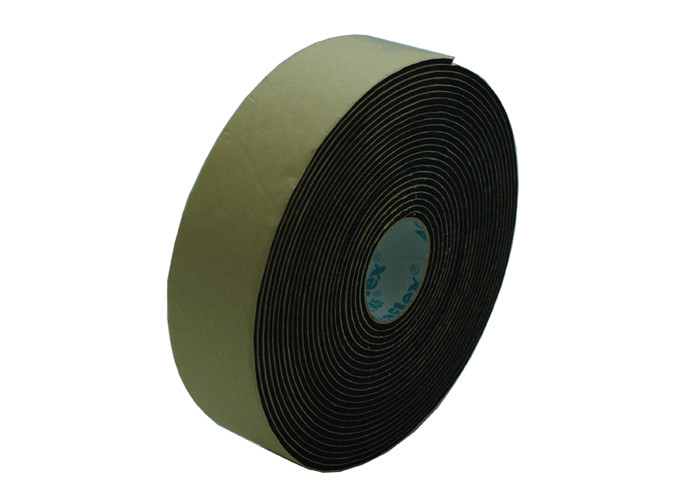 China Close Cell Adhesive Backed Rubber Foam Insulation Tape For A/C And Plumbing for sale
