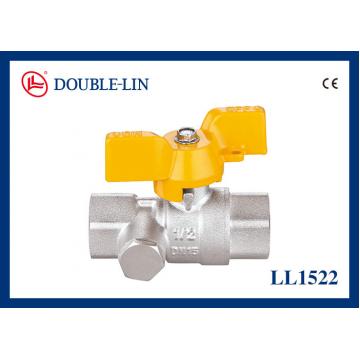 Quality 1/2" Female X Female 5 Bar DIN259 T Handle Gas Valve for sale