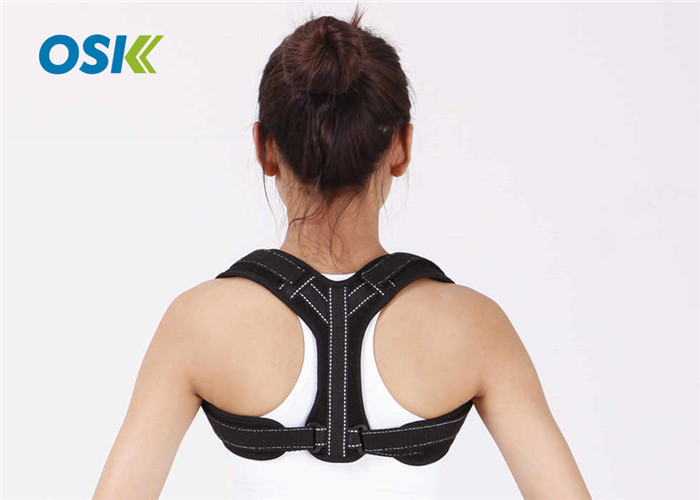 China Extreme Unisex Back Support Brace Adjustable Full / Upper Neoprene Vest Back Straighten Posture Corrector factory