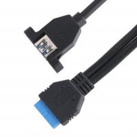 China USB 3.0 Front Panel Motherboard 19/20 Pin Cable To USB Female Splitter Adapter Extension Connector factory