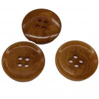 China Dye Brown Color 36L Natural Corozo Buttons With Rim Environment Friendly factory