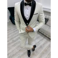 Quality Ventura White Shawl Collar Tuxedo Slim Fit 3pc 65% Polyester for sale