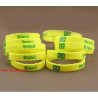 China Brazil National Team Sport Bracelet Sports wristbands Olympic Games Sport Silicone bracele for sale