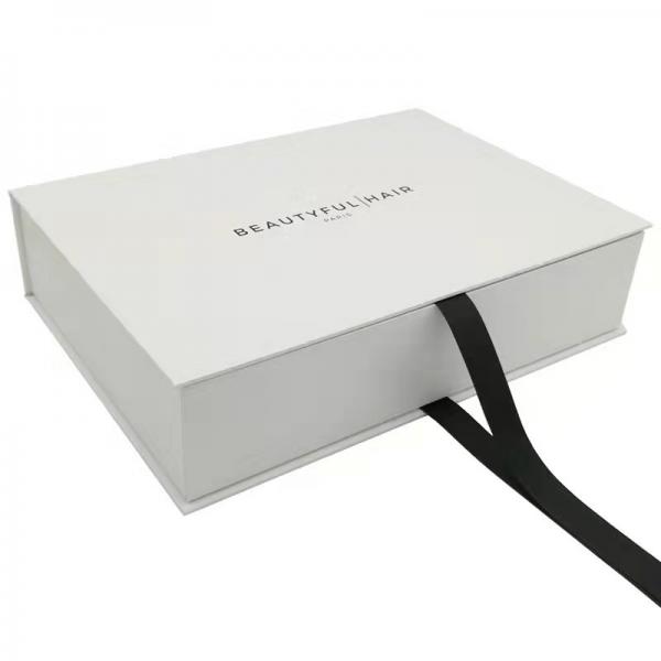 Quality Luxury Fancy Packaging Box Magnetic Cardboard Shipping Box With Ribbon for sale