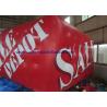 China Airtight Large Helium Balloons For Advertising , 0.18mm PVC Red Cuboid Helim Balloon factory