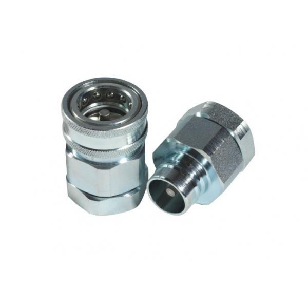 Quality Male NPT Steel Hydraulic Quick Connect Couplings Poppet Valve Buna - N Seal for sale