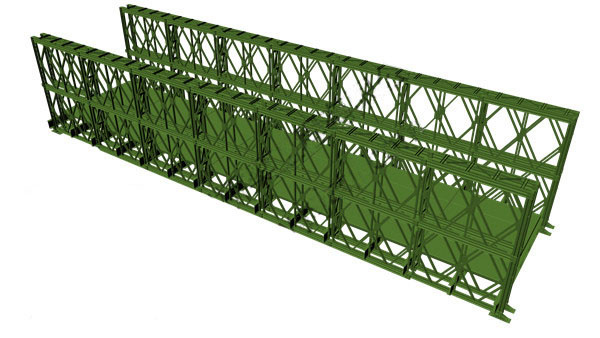 Quality Q345B-Q460C Grade Temporary Bailey Bridge Load Capacity 200 Type for sale