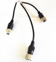 China 6P Mini Din Connection Plug Socket Extension Backup Camera Cable factory