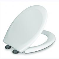 China Square Shape Plastic White Toilet Seat Cover with Quick Release and Cushioned Closure factory