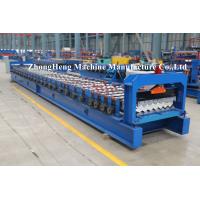 China PPGI Roofing Sheet Roll Forming Machine Step Tile Making Machine PLC control factory