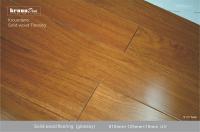 China Natural E0 TEAK Solid Wood Flooring with 1155 psi Janka Hardness factory