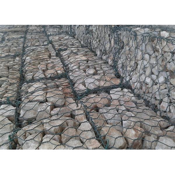 Quality Galfan Coated Gabion Wire Mesh Cage Walls Anti - Rust For Creek Slope Stabilizat for sale