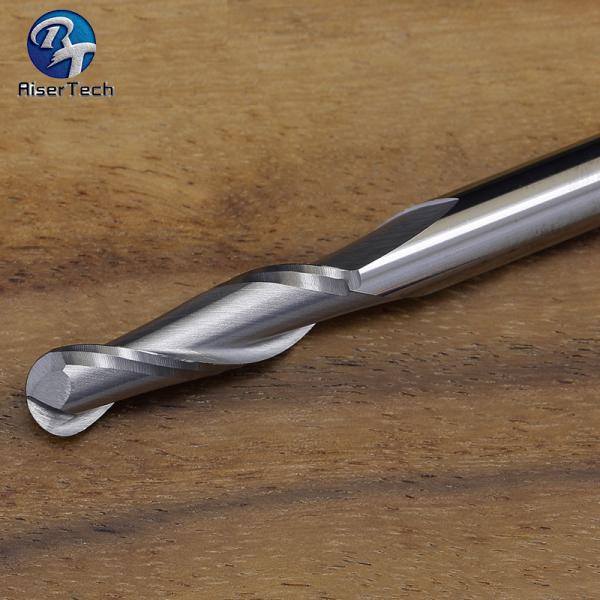 Quality Tungsten Cobalt Alloy 2 Flute Ballnose End Mill Spiral Edge for sale