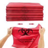 Quality Red Biohazard Hazardous Waste Disposal Bags DOT ASTM Standards for Hospital Use for sale