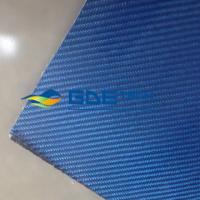 China 3K Carbon Fiber Laminated Sheet Blue Color factory