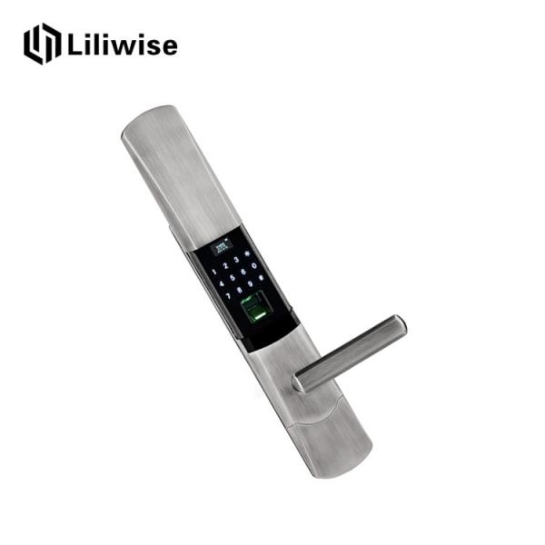 Quality Fingerprint Automatic Door Lock Semiconductor Sensor High Strength Zinc Alloy for sale