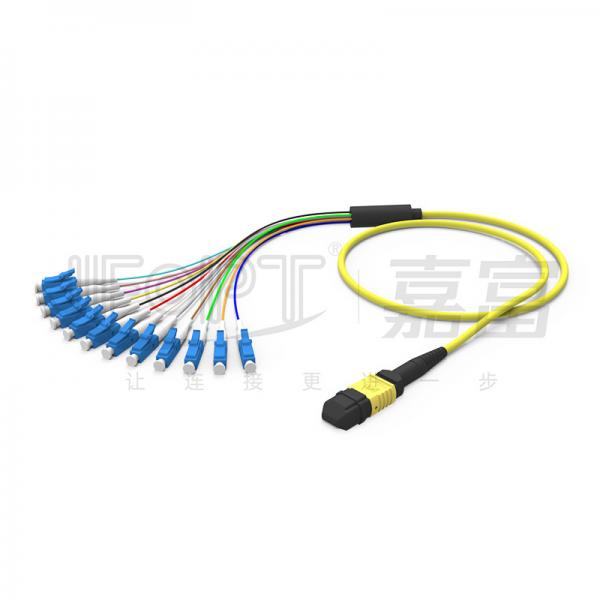 Quality SENKO MPO PLUS-LC 12-core Single-mode/Multimode IL≤0.25dB 0.9mm Short Breakable Cable for sale