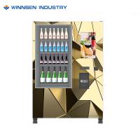 China Advertising players touch screen anti theft wine vending machine with elevator for sale