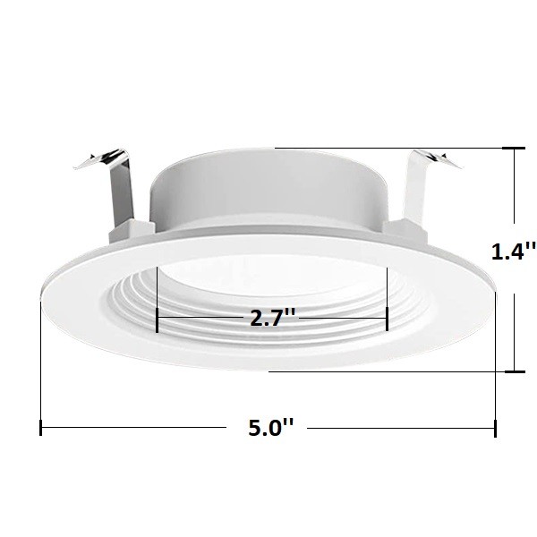 Quality Anti Glare Ceiling Dimmable LED Flush Mount Light 4 Inch 8.5w 6000k Clear White for sale