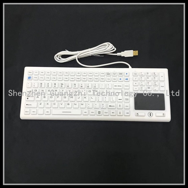China Washable 122 Key USB PS2 Medical Silicone Keyboard factory