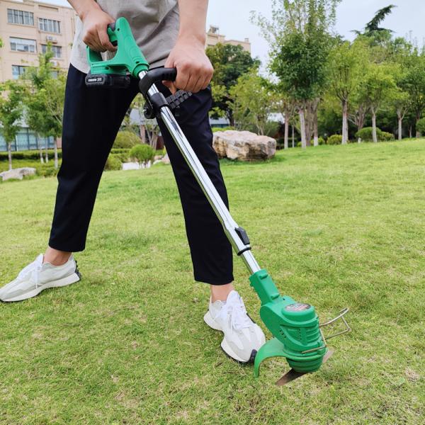 Quality 450W Electric Mini Grass Cutter 21V Cordless Rechargeable Strimmer for sale