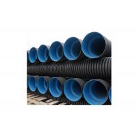 China SN8 Buried Drain Pipe Double Wall Polyethylene HDPE Sewer Pipe factory
